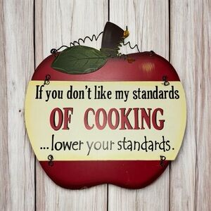 Red Apple Kitchen Wall Sign